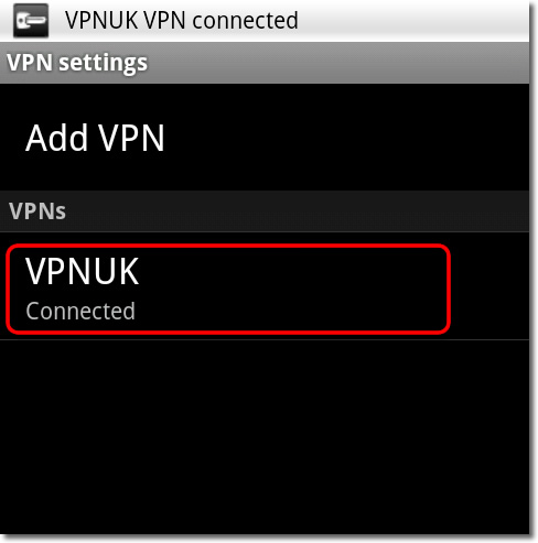 Setting up a VPN on Android - Part 17 - Connected