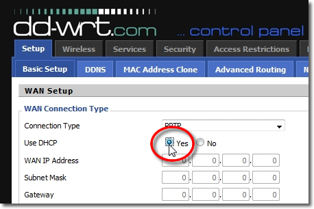 DD-WRT VPN Setup - Part 4 - Enable DHCP