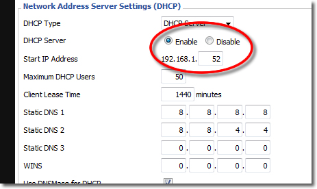 DD-WRT VPN Setup - Part 11 - DHCP Server