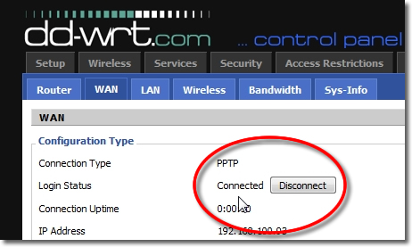 DD-WRT VPN Setup - Part 21 - VPN Connected