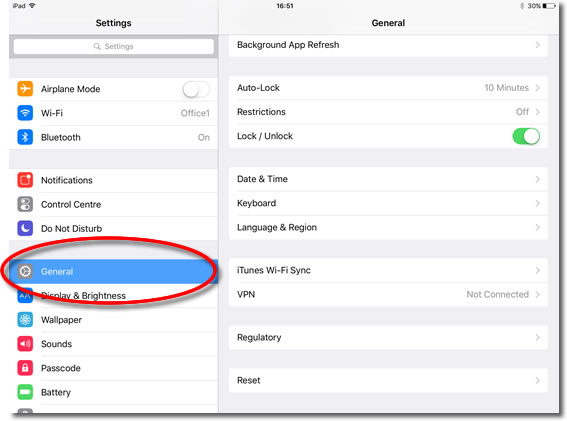 Apple iPad VPN Setup - General