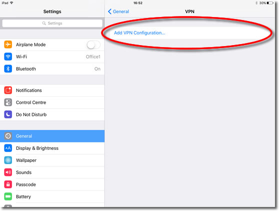 Setup iPad and iPod VPN - VPN