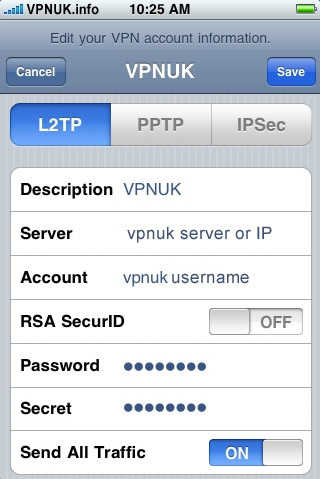 Setup Apple iPhone VPN