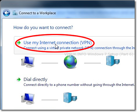Setting up a VPN on Windows 7 - Part 6 - Use my Internet connection