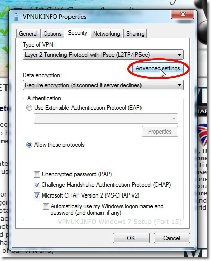 Setting up a VPN on Windows 7 - Part 15 - IPSec Key