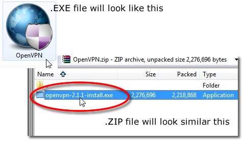 Setting up OpenVPN on Windows 7 - Part 2 - Extract