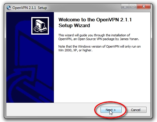 Setting up OpenVPN on Windows 7 - Part 3 - Install OpenVPN