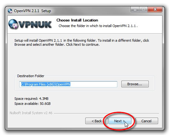 Setting up OpenVPN on Windows 7 - Part 6 - Install OpenVPN