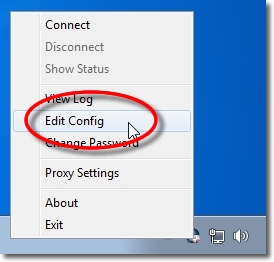 Setting up OpenVPN on Windows 7 - Part 15 - Edit Config