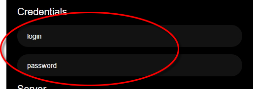 Username & Password – VPNUK