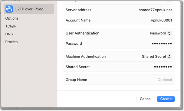Enter Password and Shared Secret 69000903