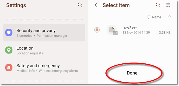 IKEv2 Android VPN UK