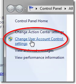 Setting up OpenVPN - Disable User Account Control UAC