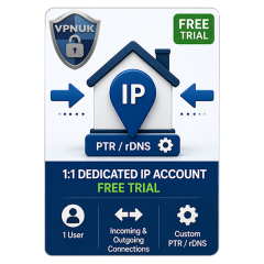 1:1 Dedicated IP Account with One Month Free Trial
