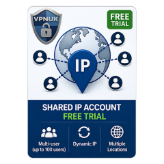 Multi User Shared IP Accounts with One Month FREE trial
