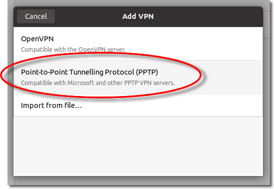 VPNUK Setup Tutorials Ubuntu 20.04 - PPTP VPN