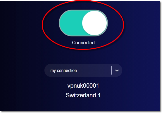 VPNUK Software - VPNUK OpenVPN, PPTP, L2TP, IKEv2, Wireguard connection