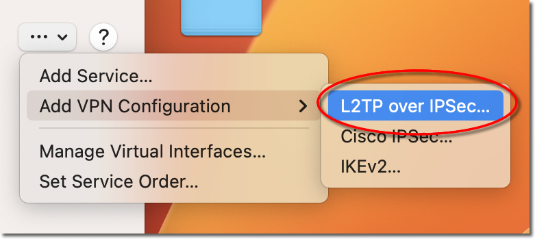 MacOS Ventura L2TP