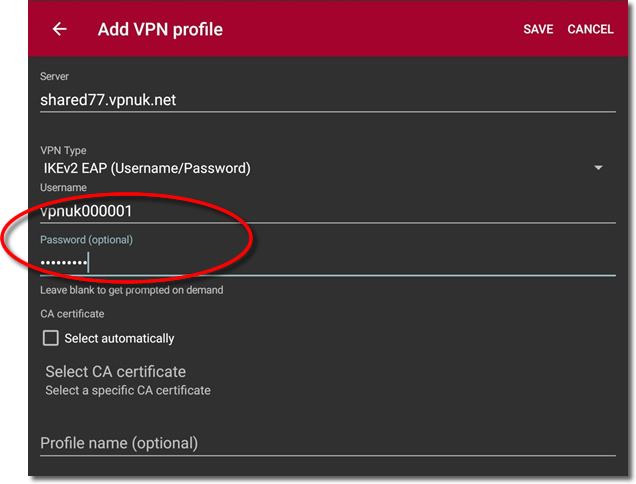 VPNUK strongSwan VPN Client Setup over IKEv2