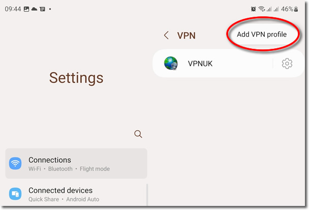 IKEv2 Android VPN UK